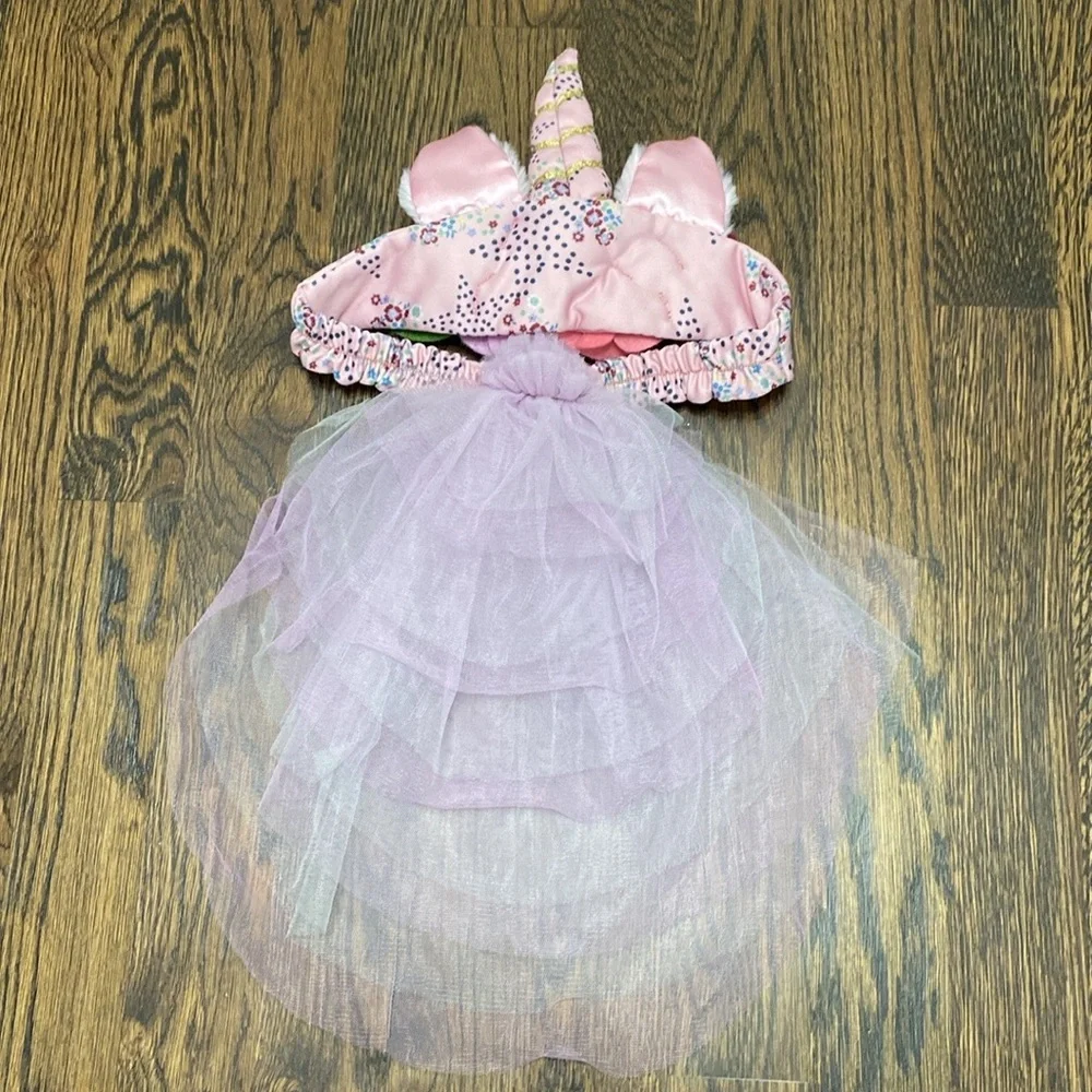 Matilda Jane Girls Pink Purple Unicorn Costume Wings and Tutu